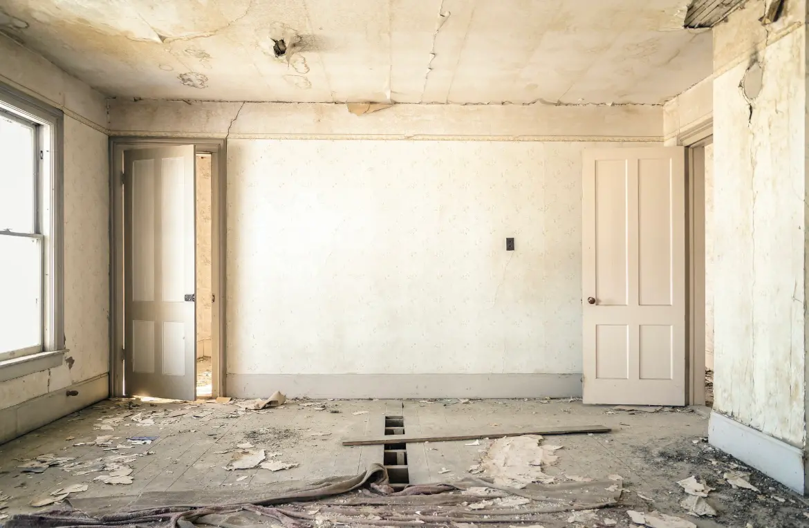 Waste disposal crew managing a cleanout project in North Bergen